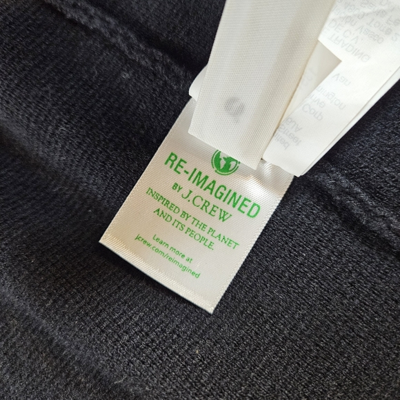 J.Crew Juliette Collarless Sweater Blazer Linen Blend Size Small Black EUC - Picture 5 of 10